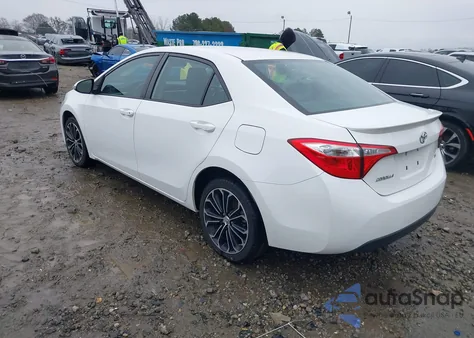 2015 Toyota Corolla S Plus из США, поврежденный, VIN 2T1BURHE4FC426998